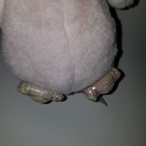 Floral Services Tan/Gray Owl Plush Lovey Sleeping Bird 10" Stuffed Toy Greige - Picture 6 of 9